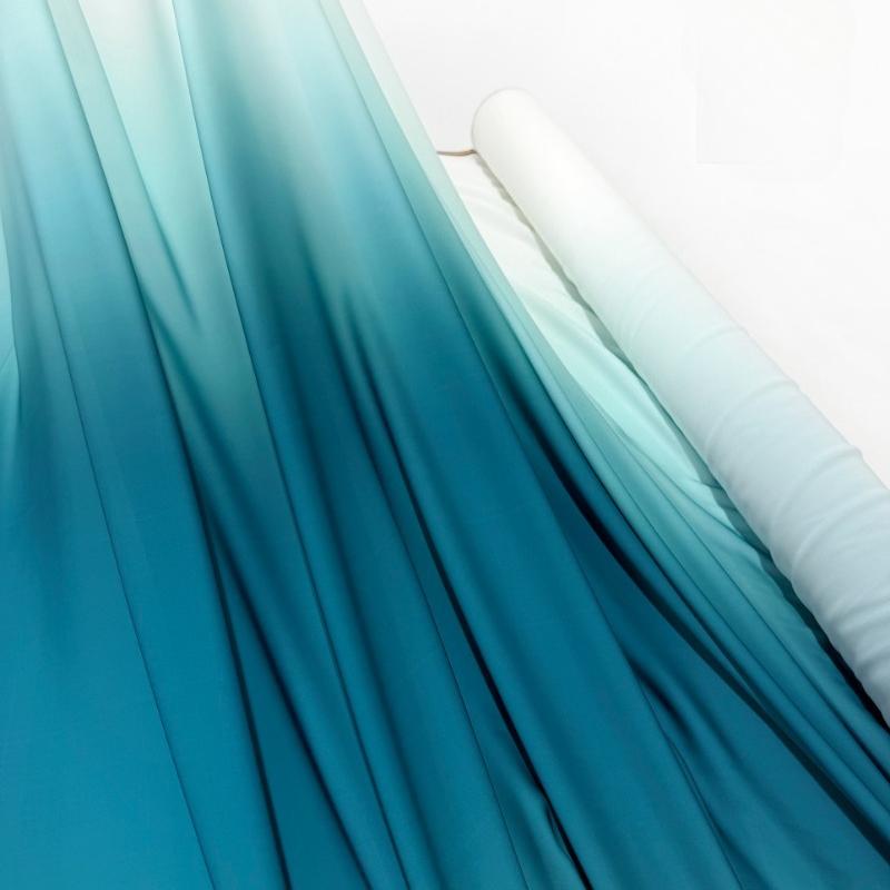 100x150cm Fashion Gradient Fabric Chiffon for Clothing Dresse Scarves Sewing Multicolor Translucent Cloth Needlework Soft Smooth