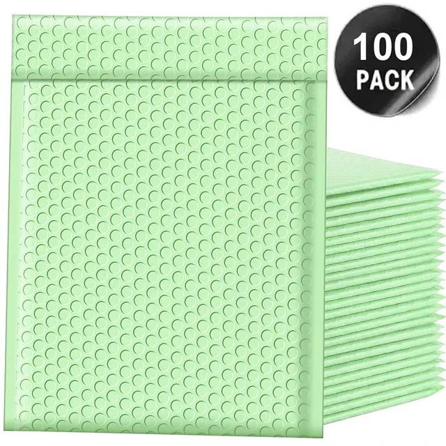 

Bubble 100 Pcs Envelopes for Shipping Bags Padded Envelopes for Packaging Seal Mailing Gift Padding Purple and Pink Green (Mint Green,11*15cm) м ята зелений колір