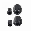Black Hardline Fitting 3/8'' OD Tubing AN Fitting Adapter Aluminum Fitting  Alloy Tubing Use