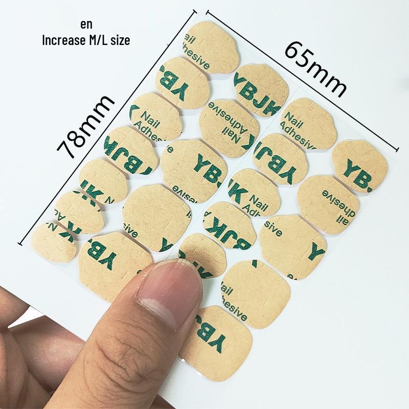 Upgraded Wearable Nail Jelly Glue: Ultra-Sticky, Double-Sided, Waterproof, Ultra-Thin Nail Tape.