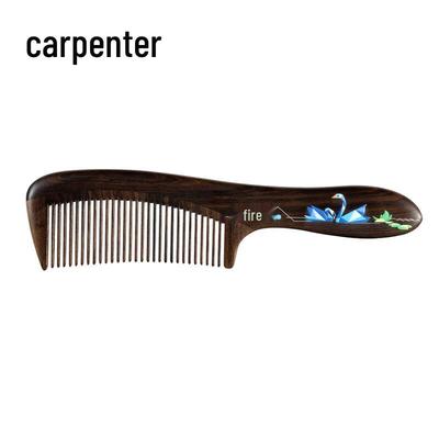 Tan Mujiang Women's Wooden Hair Comb Gift Set