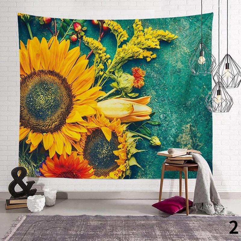 Wandteppich mit tropischen Pflanzen, Palmblättern, für den Sommer, Grünpflanzen, Party für die Inneneinrichtung, Ästhetik, Wandteppich mit Blättern