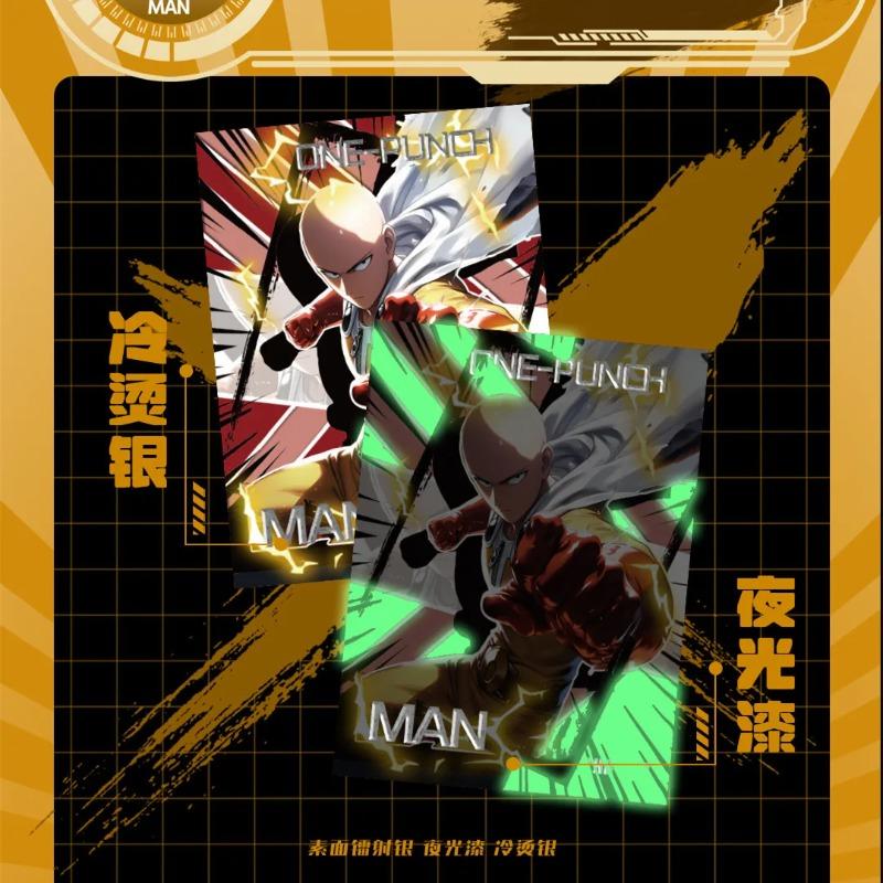 KATA One Punch Man Card Namebook Serious Version SJF Saitama Genos Anime Battle Collection Cards Kids Birthday Gifts
