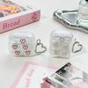 The New Phantom Epoxy Love Is Suitable for AirPodsPro1 Earphone Case Universal Apple 1st Generation Soft Case Love Pendant