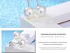 Zhao Liying Guochao Silver Plated Snowflake Earrings - Two Styles In One