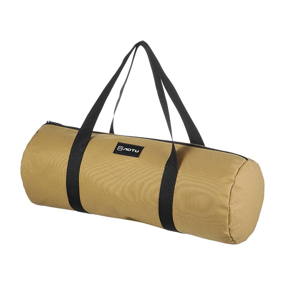 

Tent Stake Bag Camping Tent Peg Ground Nail Storage Bag Double Layer Canvas Storage Bag Heavy Duty Hammer Nail Pouch for Hiking жовтий
