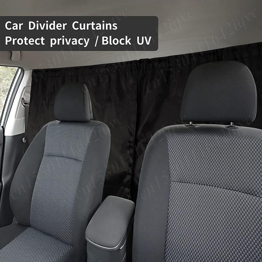 2Pcs Sun Shade Privacy Curtain Taxi Car Isolation Curtain Anti Glare UV Block Sunshade Partition Protection Curtain Car Interior