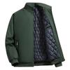 New middle-aged and elderly jacket men's jacket with cotton thickened thermal stand-up collar top dad large size casual cotton-padded clothes