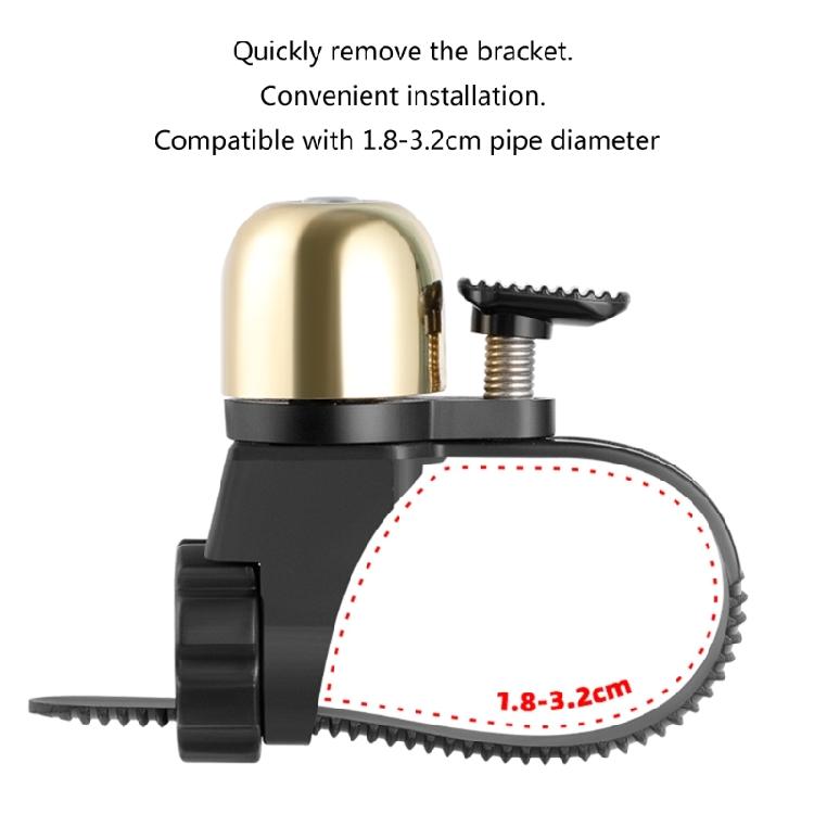 Loud Sound Coppers Mountain Bike Handlebar Rings Horn Safe Cycling Warning Alarm