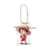 Cartoon Zoro Usopp Luffy Anime Characters Acrylic Keychain Ornaments Fashion Cool Figure Charm Backpack Accessories Keyring Toys