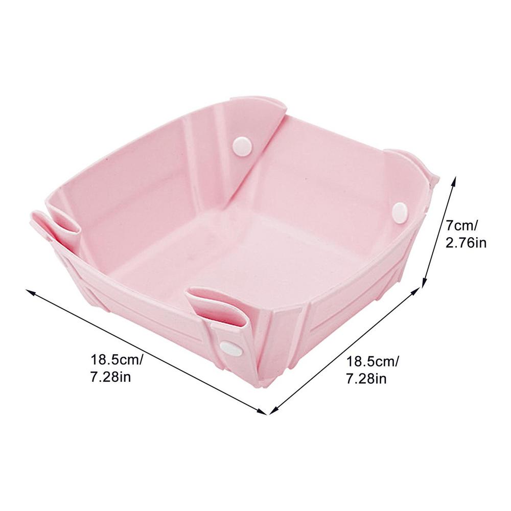 Picnic Basket With Handle Outdoor Foldable Fruit Tub Chopping Board Portable Camping Bag Vegetable Storage Container