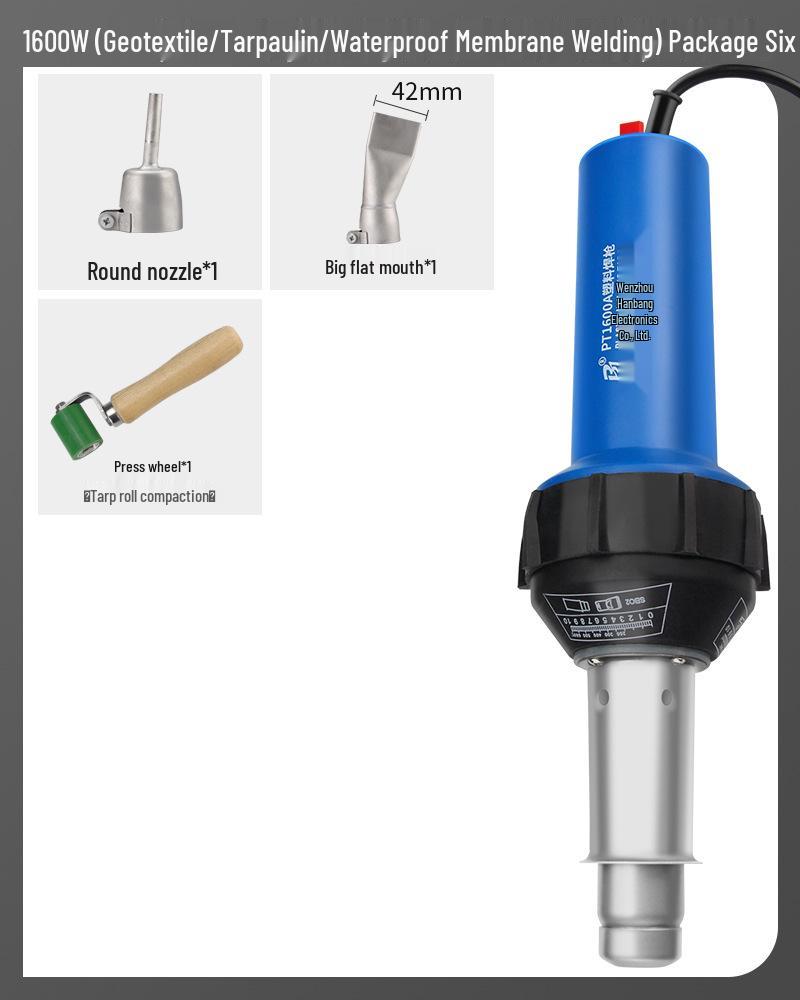 High-Power Plastic Welding Gun: Hot Air Tool for PVC Flooring, Leather, PP Sheets, PE Pipes, and PPR Plastics