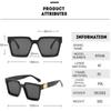 Sunshade Wide Brim Square Men's Large Frame Sunglasses Fashion Glasses Women's  Jewelry Accessory