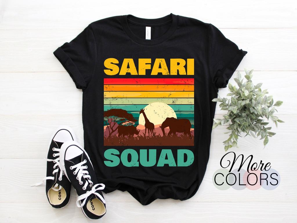 Safari Squat Tour Guide Kenya Tanzania Namibia Africa Animals Gift Vintage T-Shirt, Zoo Lovers, Party Zookeeper Christmas Birthday Present,