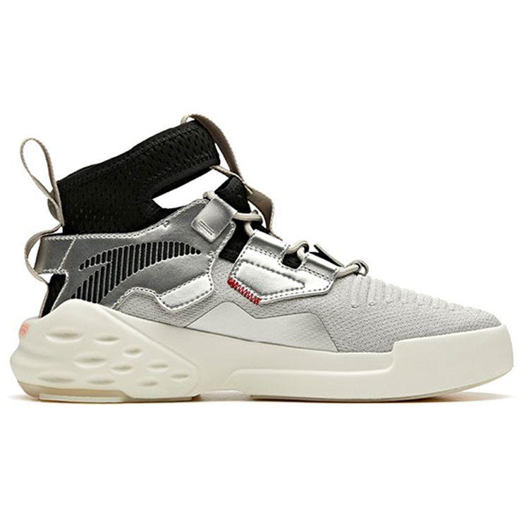 Anta Coca-Cola Zero Samarbeid Sklisikre Lettvekt Høye Fritidssko Herre Sneakers Sølv Svart 11948099S-1