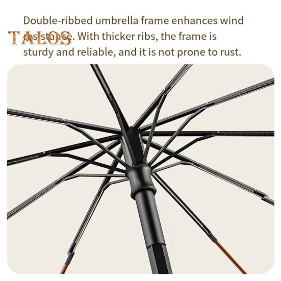 Folding Umbrella with Fan 3 Speed Adjustable USB Rechargeable UV Protection Umbrella Portable Waterproof Windproof Summer Outdoor Sun Rain Umbrella