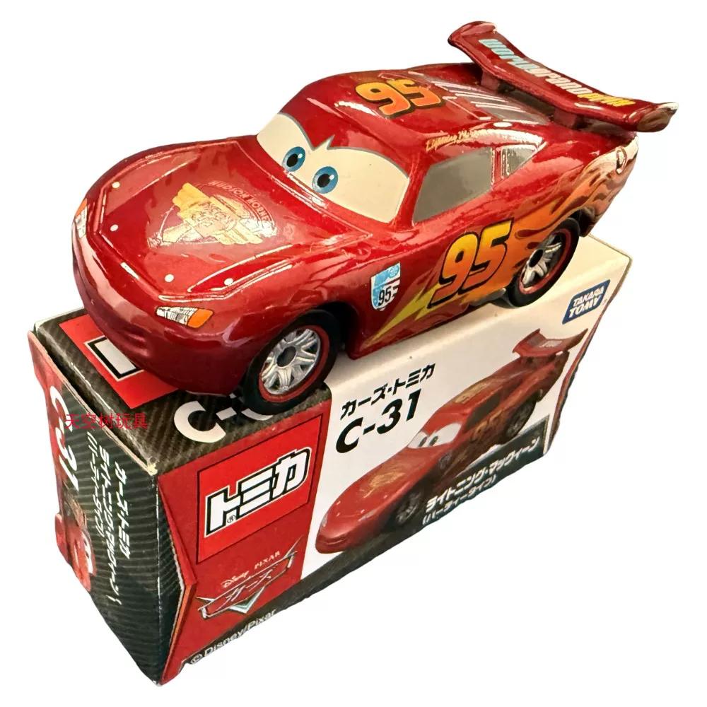 TAKAR TOMY Disney Pixar Autos Mack LKW Legierung Druckguss Ladeanhänger Spielzeug Lightning McQueen Rusteze Sammlerauto Modell Für Kinder