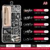 1Set Eyeglasses Nose Pads With Screwdriver Soft Silicone Air Chamber Glasses Anti-slip Nose Pad Screw Replacement Repair Tools