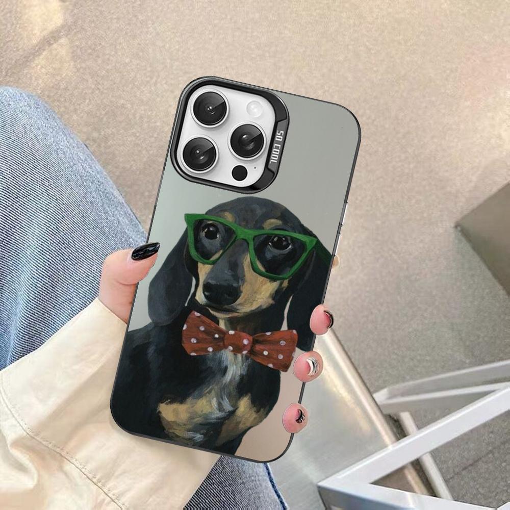 Dachshund Phone Case For IPhone 16 15 14 13 12 11 Pro Max X XR XSMAX 8 7 Plus Matte Shockproof Back Cover