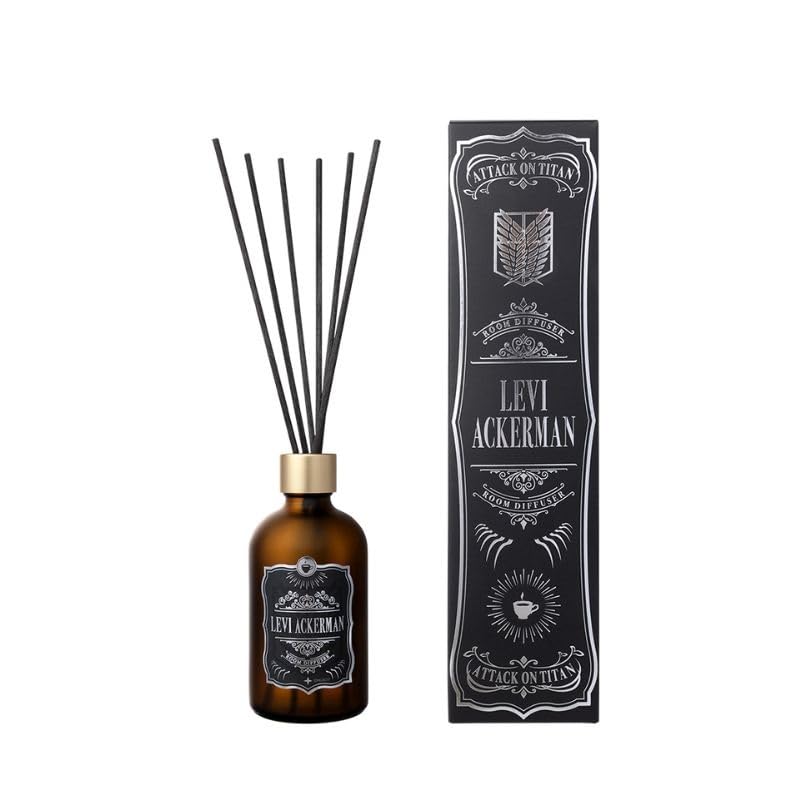 GSI Creos  Attack on Titan  The Final Season Room Diffuser, Levi Ackerman - Cool Amber - 100ml