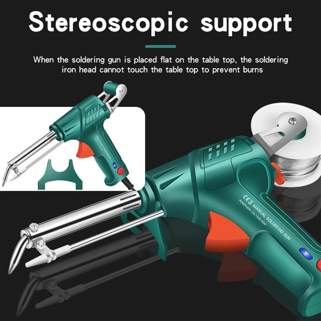 Internally Heated Industrial Welding Tools, 3 In 1 Portable 110V handheld Automatic Corded Multi-function Soldering Iron Soldering Gun Set for