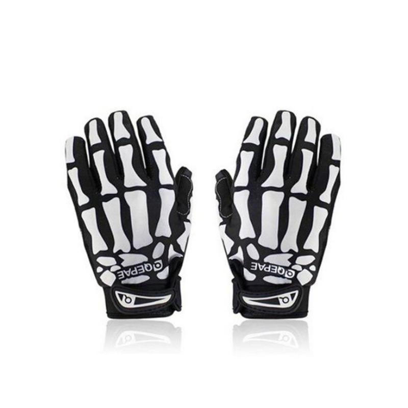 Skull Full Finger Knuckle Glove Anti-slip Mittens Motorcycle Cycling Winter Warm Mitten Unisex Sport Gloves Bicycle Equipment