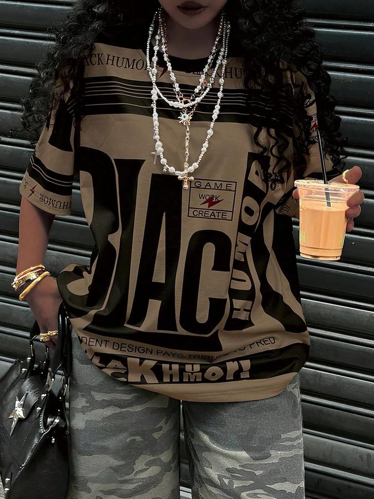 Women's Short Sleeve Graphic Print Casual T-Shirt in Multiple Colors