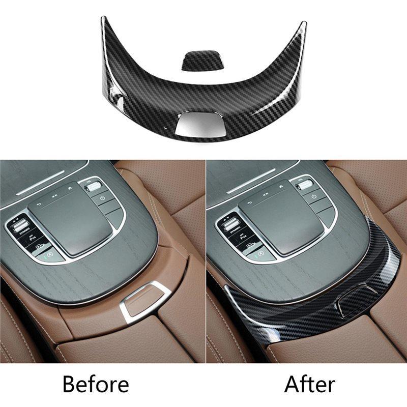 Armrest Box Trim Panel& Switch Buttons Cover For Car Center Console For E Class W213 17-21 Storage Box Sticker