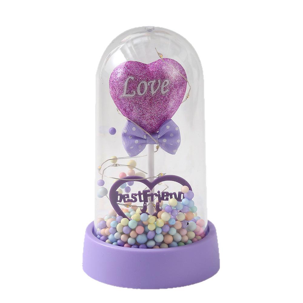 Preserved Flower Heart Balloon Gift Box for Best Friend or Girlfriend - Indoor Decoration & Birthday Ornament