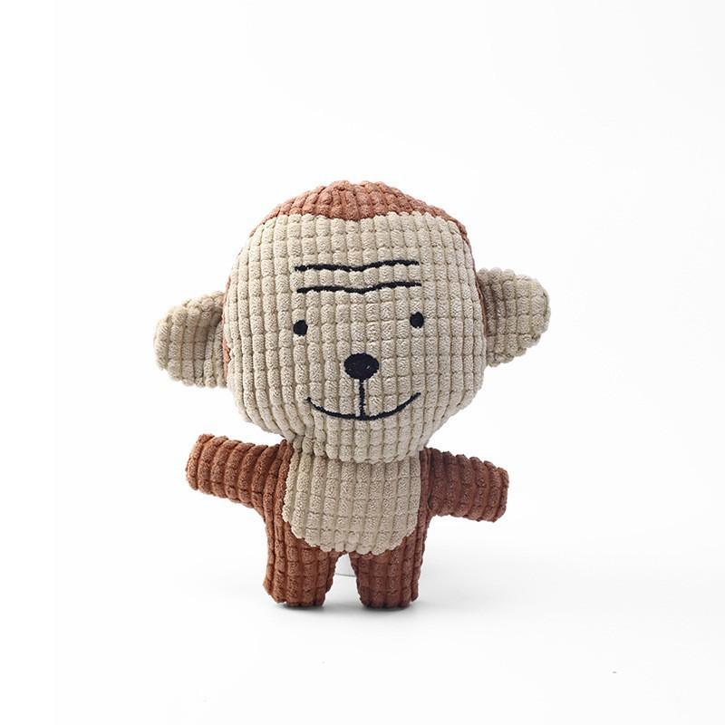 Plush Sound Toy for Teething, Durable and Chewable, Cute Animal-shaped, Popular Pet Dog Crinkle Paper Sound Toy