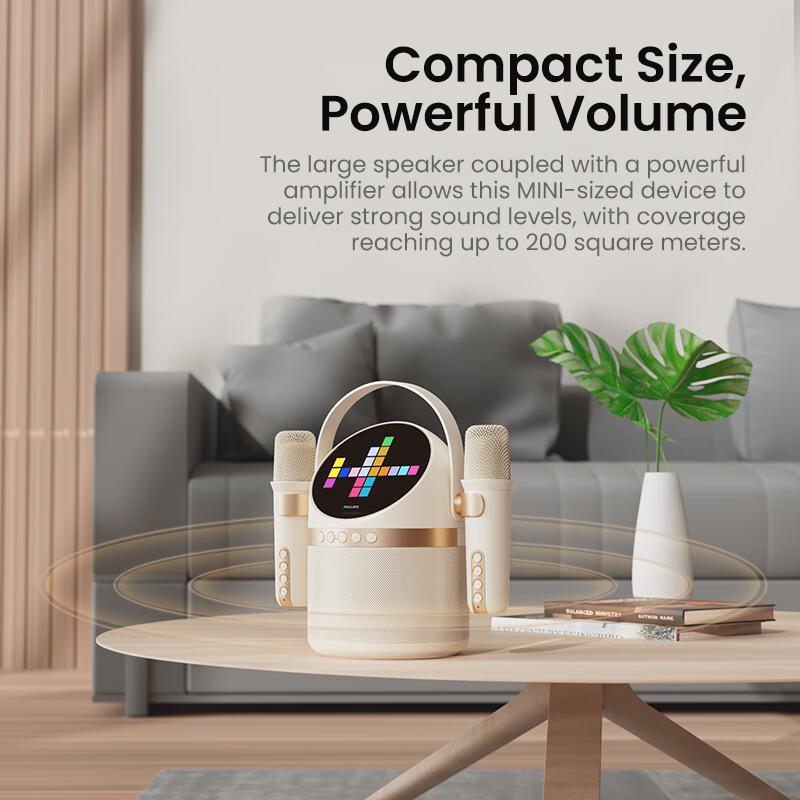 Philips Karaoke Speaker Speaker and Microphone Set TAS2508