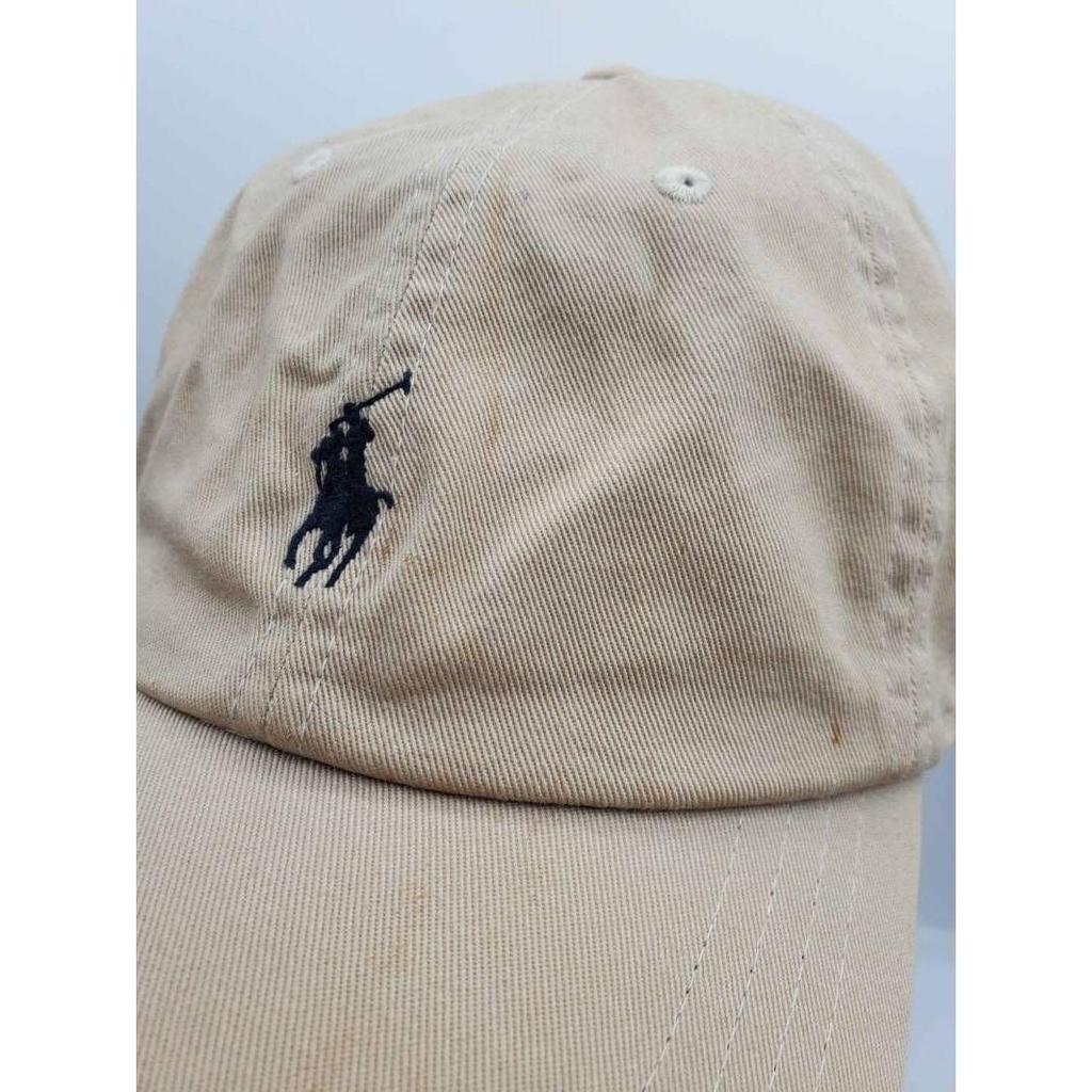 Used RALPH LAUREN Ralph Lauren Logo Embroidery Baseball Cap Cap Hat Beige