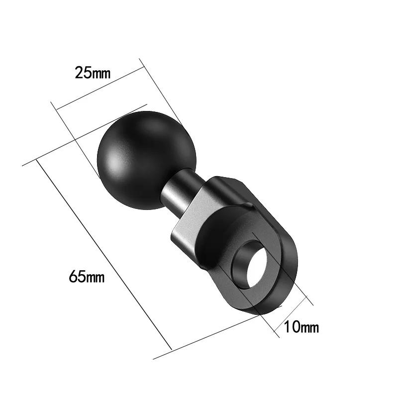 1'' Inch Ball Head Adapter for Mount Motorcycle Handlebar Clip Rearview Mirror Bracket for GoPro Insta360 Camera Accessories