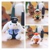Adorable Plush Police Bear Keychain Cute Soft Stuffed Animal Toy Accessory