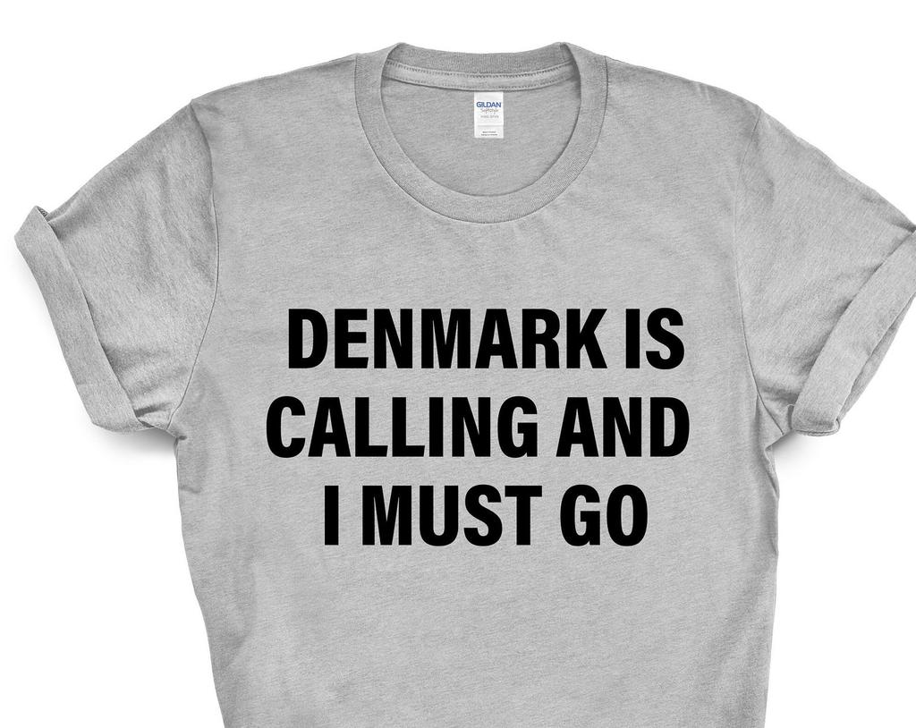 Denmark Calling T-Shirt: Travel Gift Tee