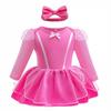 Fantasia Romper Anna Sofia Tutu Dress Headband Princess Aurora Alice Clothes Dress Halloween Party Costumes Outfit