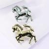 1Pc Brooch Pin Retro Enamel Horse Design Badge Clothes Hats Bags Scarves Collar Lapel Brooch Artistic Accessory