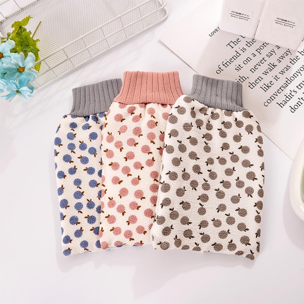 2PCS Thicken Double-sided Rubbing Back Gloves Delicate Rubbing Exfoliator Shower Brush Home