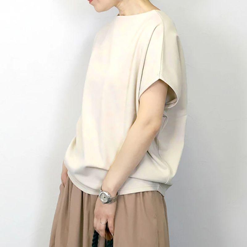 Japan and South Korea Hong Kong Style Summer New Round Neck Solid Simple Loose Casual All-matching Bat Sleeve Short Sleeve T-shirt Top
