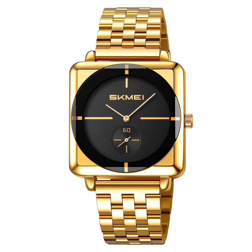 New Square Men's Watch Large Dial Steel Strap Men's Watch Casual Fashion Quartz Watch Men's