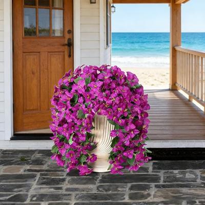 Sztuczna Kwiat Bougainvillea Fałszywa na Zewnątrz Pnącza Sztuczny Kwiat Długi Pnący Wiszący Bougainvillea na Drzwi Wejściowe Werandę Doniczkę