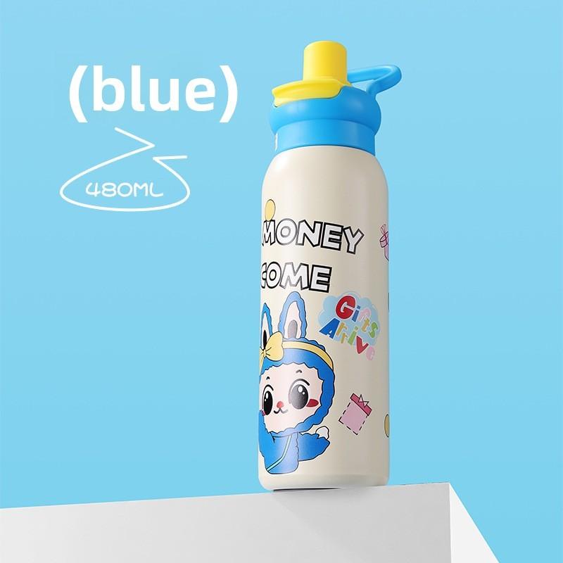 

Детская чашка с термоизоляцией, соломинкой и петлей для переноски, для активного отдыха и подарков StyleD