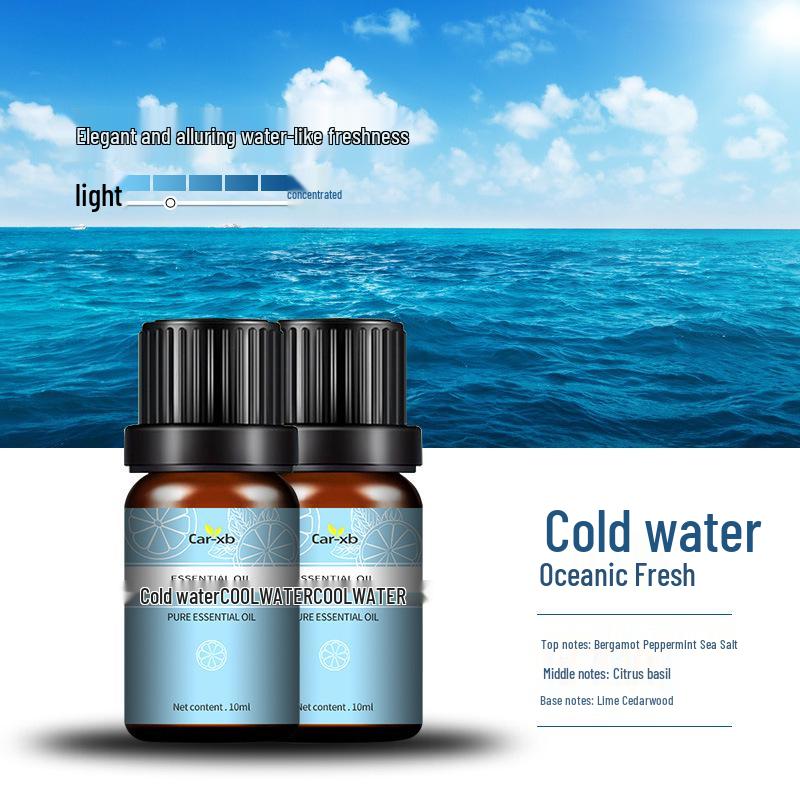 Car Aroma Crystal Pendant Perfume Set - Essential Oil Fragrance & Deodorizing Diffuser Refill