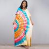 Rayon Tie-Dye Long Robe Bikini Cover-Up In 3 Colors