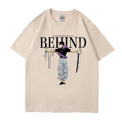 Japanese Anime Jujutsu Kaisen Print Vintage  Tshirt Harajuku Streetwear Graphic T-Shirt Summer Short Sleeve Cotton Tshirt