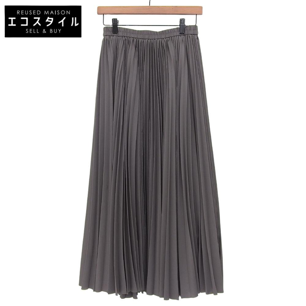 Theory Luxe Excellent Condition Refined Pleats Pilil Skirt, Women's, Gray, Size 36, Made In 1924 Skirt 36 grayUsed