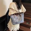 Textured casual commuter bag women's new fashion popular shoulder bag large capacity tote bag