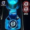 Luce LED per Portabicchieri Auto Sottobicchieri per Auto Bottiglia Luce d'Atmosfera Tappetini per Volvo V60 V40 XC90 XC40 S60 XC60 V70 S90 V90 Accessori