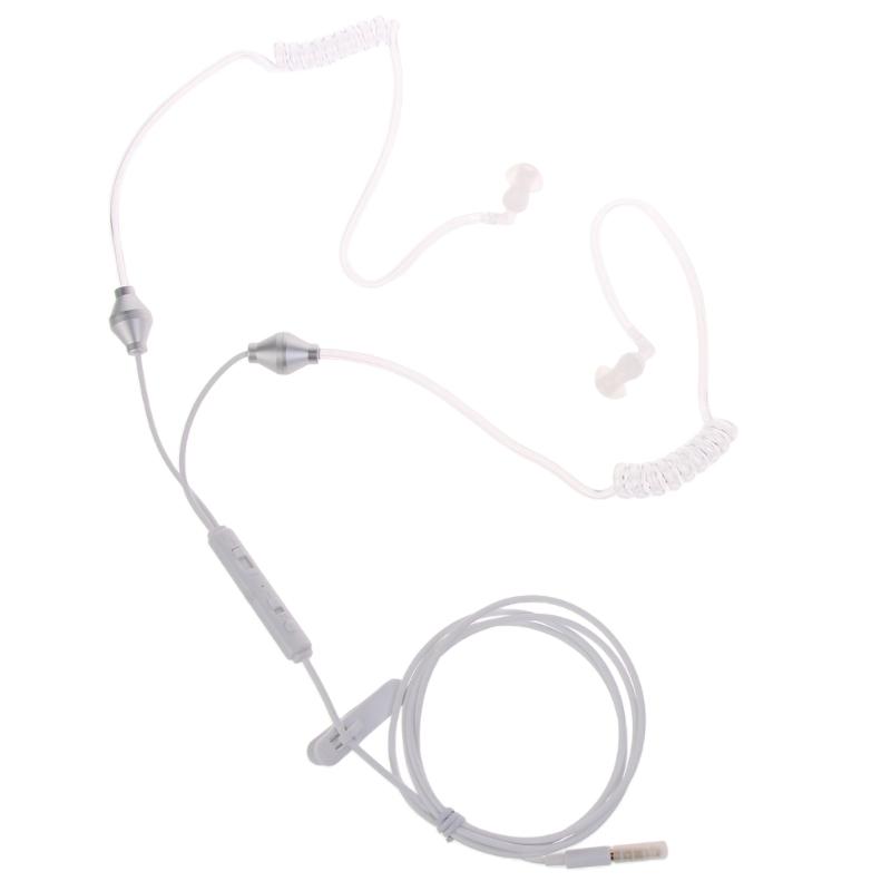 In Ear Stereo Air Tube Earpiece Anti-Radiation Headset Radiation-proof Earphone for Motorcycle Helmets Outdoor Activity