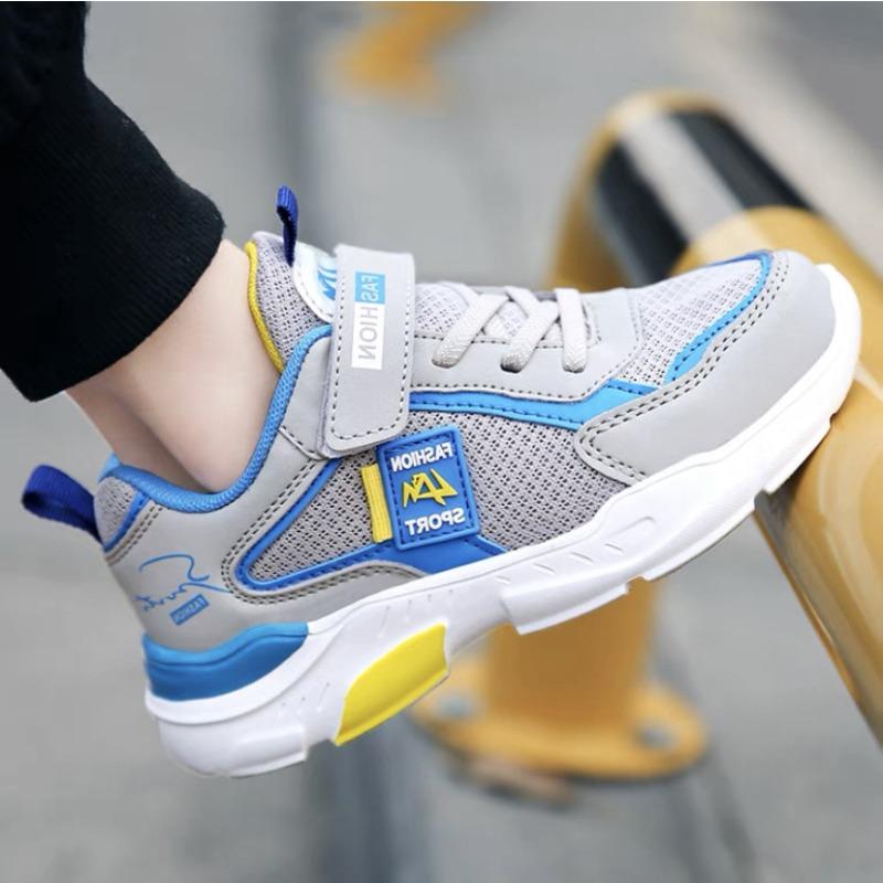 Boys' Shoes Spring and Autumn Models Breathable Mesh Summer Hollow Children's Sports Shoes